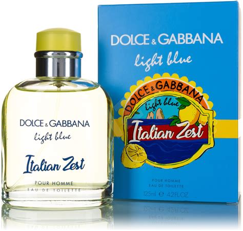 dolce gabbana light blue italian zest men sample|dolce gabbana light blue toilette.